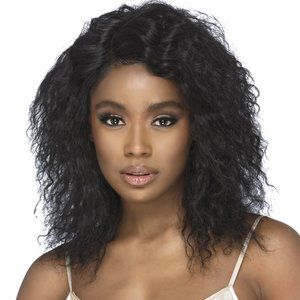 HUMAN HAIR 16" LAYERED BODY WAVE 360 LACE WIG